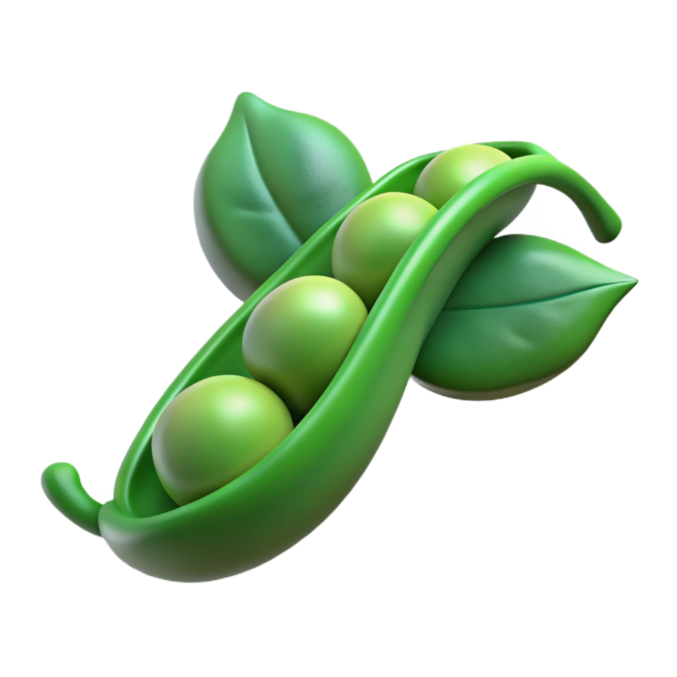 dramatic minimalist Green Beanstalk Isolated Element premium png