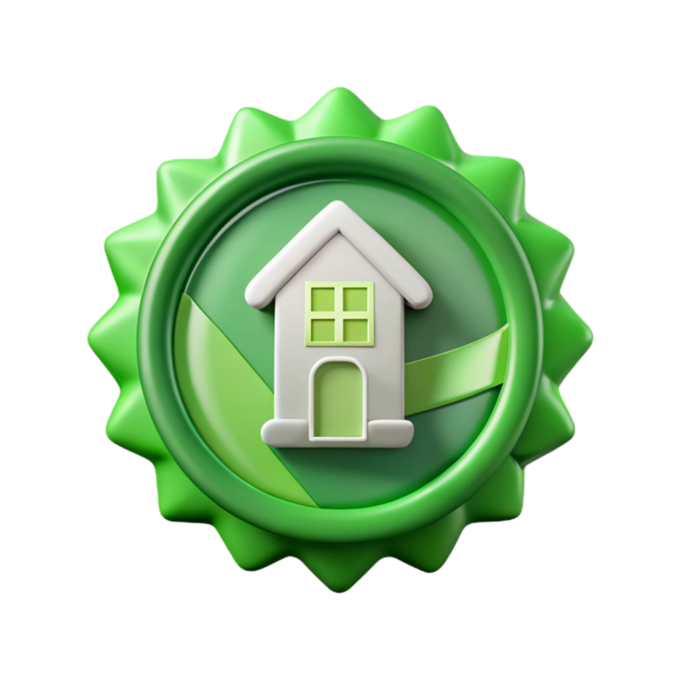 extraordinary modern Green Building Certification Badge Isolated high quality png