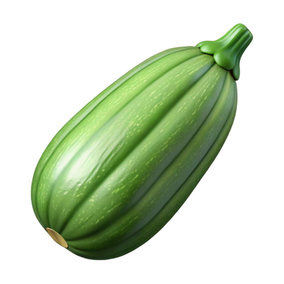elegant abstract Zucchini Whole Vegetable Isolated png