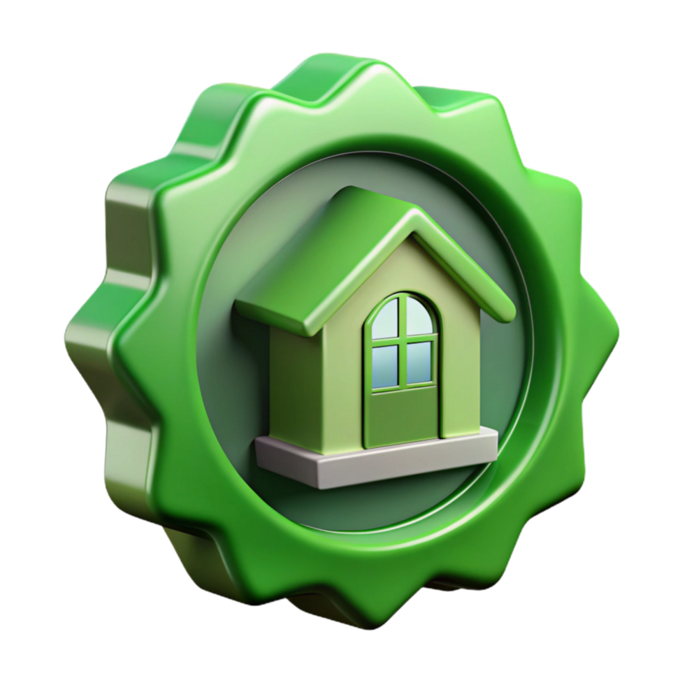 elegant traditional Green Building Certification Logo Cutout professional png