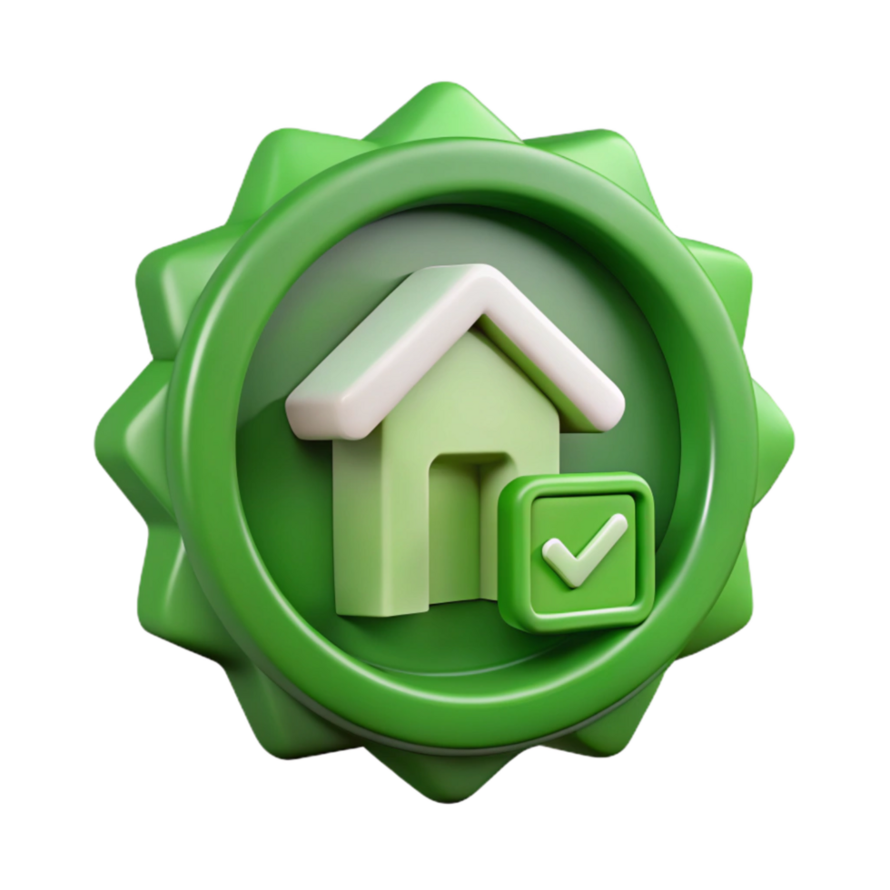 elegant rustic Green Building Certification Logo Cutout original png