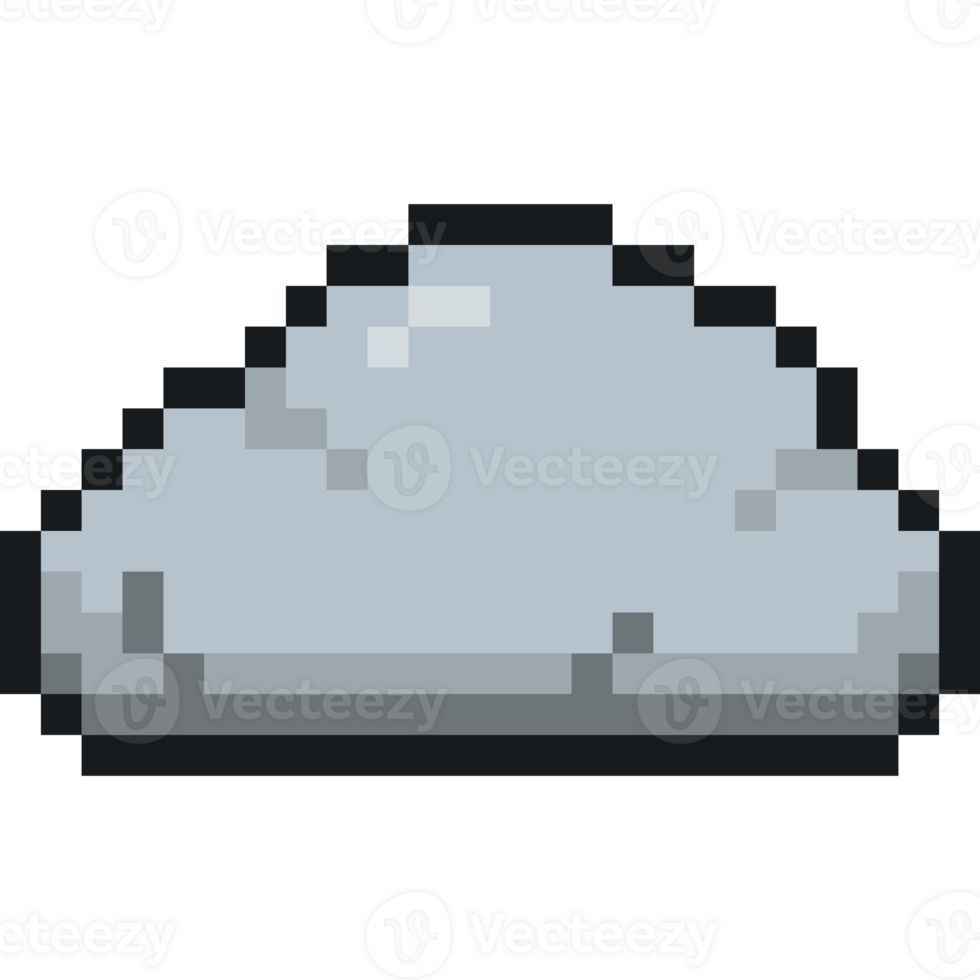 8 bit rock icon. Rock pixel style. Pixel Game png