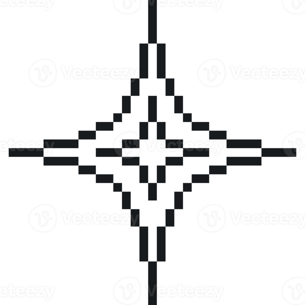Sparkle pixel style png