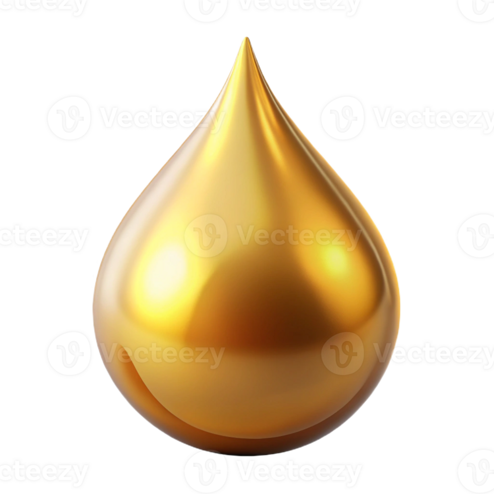 extraordinary modern A single, luminous tear of liquid gold dripping from a floating, unseen object, with soft, ethereal lighting detailed png