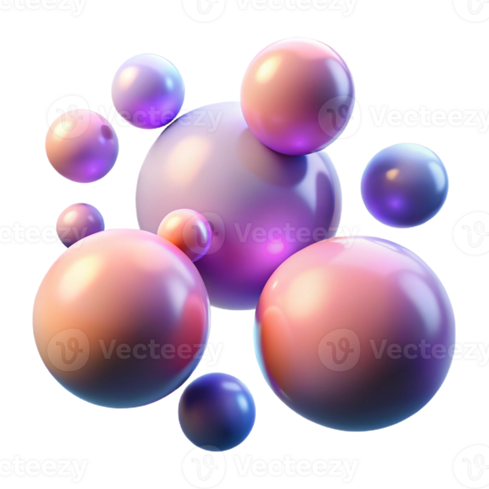 elegant rustic A field of floating orbs with shifting, gradient colors, illuminated by a soft, diffuse light, dreamlike style high quality png