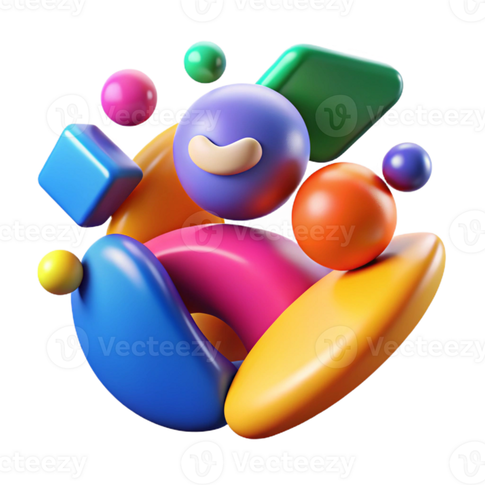 wonderful artistic An abstract representation of human emotions, expressed through vibrant colors and dynamic shapes, emotional abstract style original png