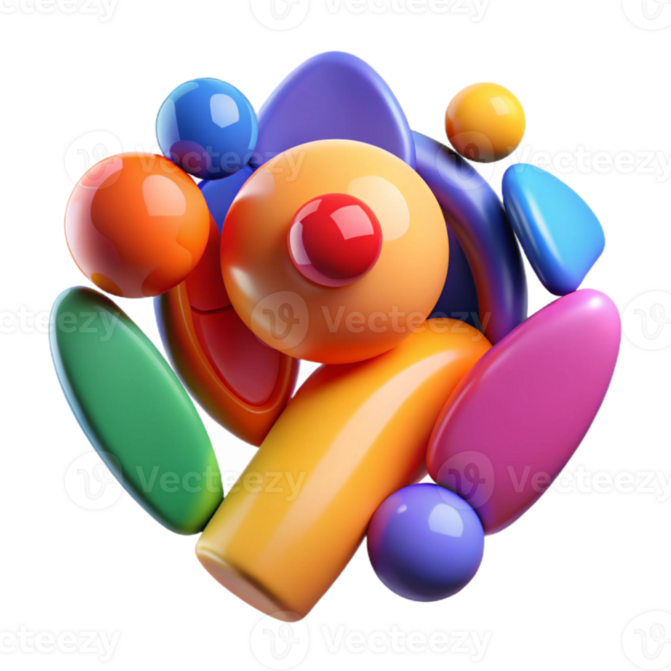 serene rustic An abstract representation of human emotions, expressed through vibrant colors and dynamic shapes, emotional abstract style premium png