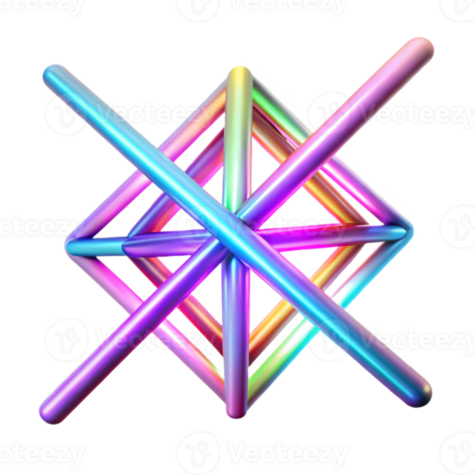 magnificent contemporary A dynamic composition of intersecting laser beams in vibrant neon colors, creating a complex web of light and shadow, with a dark, atmospheric background high quality png