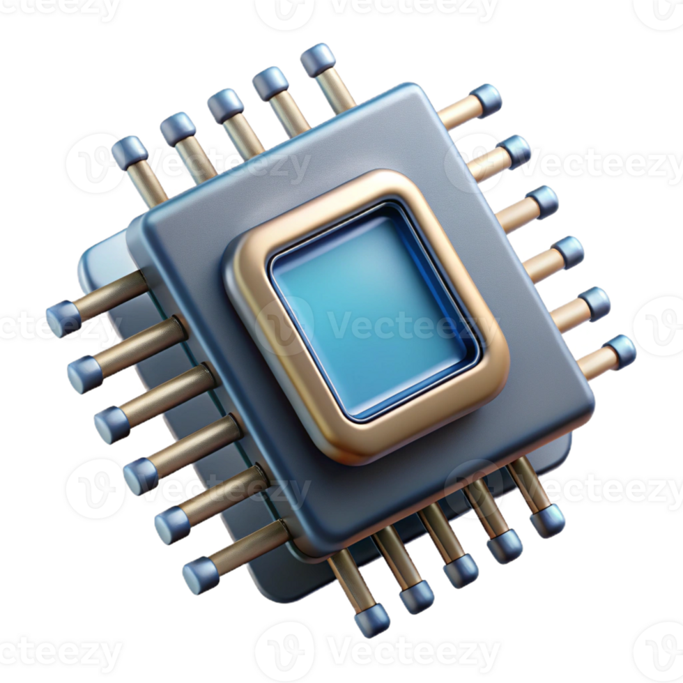 dramatic traditional A close-up of a microchip, intricate circuitry visible, metallic textures, macro photography style high resolution png