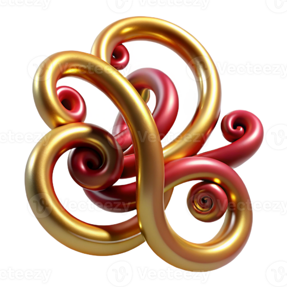 magnificent rustic Golden spirals intertwined with crimson tendrils, resembling vines, lit by a warm, ambient light 4K png