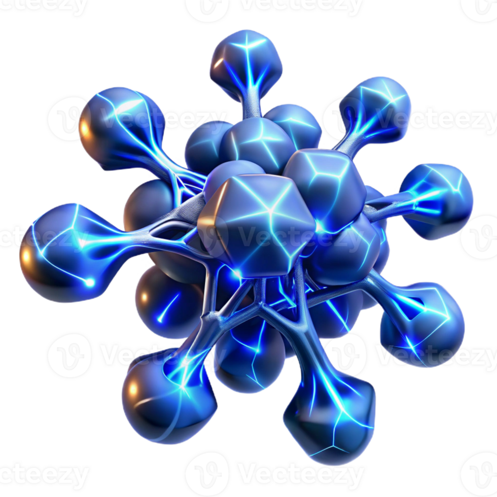 serene contemporary A complex network of branching fractals resembling lightning bolts, glowing with electric blue light, with dramatic, stormy lighting professional png