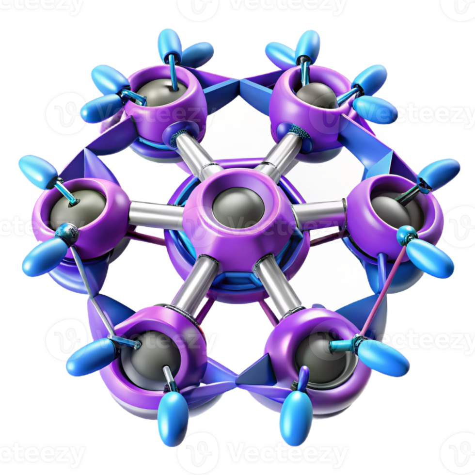 extraordinary traditional A swarm of drones forming a complex geometric pattern, futuristic and dynamic style, bright and contrasting colors high quality png