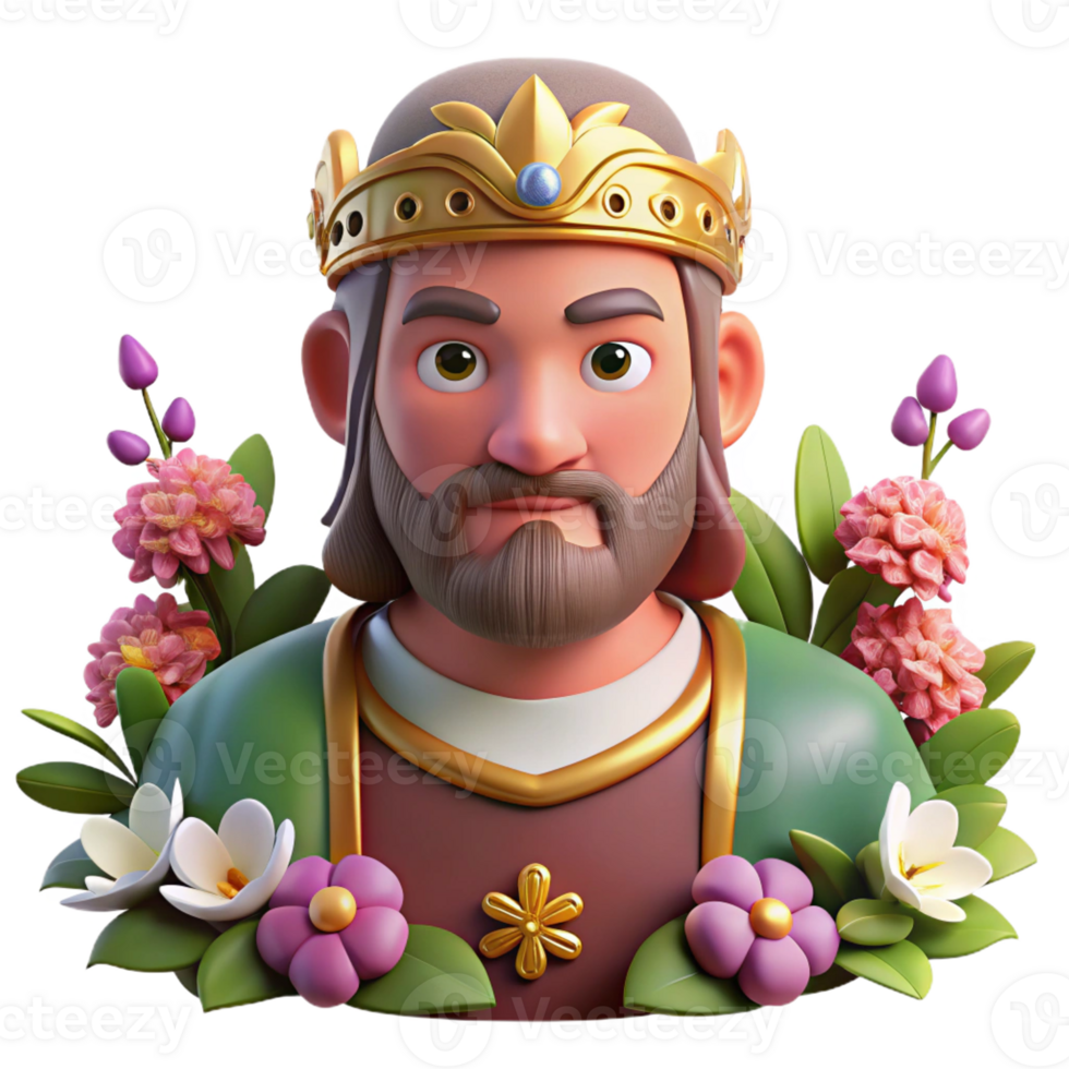 elegant classic A mischievous Norse god Baldr surrounded by blooming flowers, Pre-Raphaelite style, soft lighting, original png
