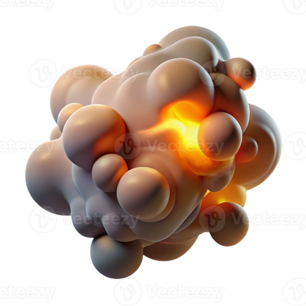 dramatic creative Abstract representation of human emotions, using swirling smoke and dust particles, illuminated by a warm, ambient light, in a melancholic style high quality png