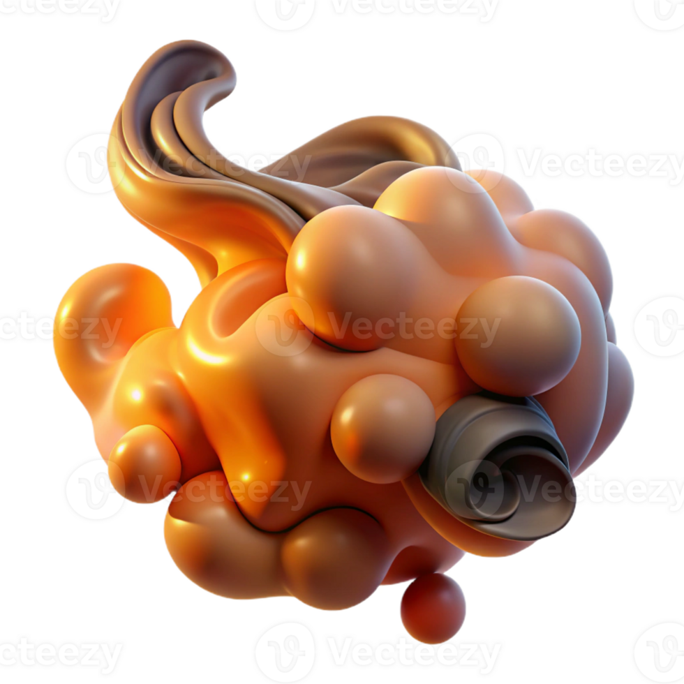 extraordinary abstract Abstract representation of human emotions, using swirling smoke and dust particles, illuminated by a warm, ambient light, in a melancholic style authentic png