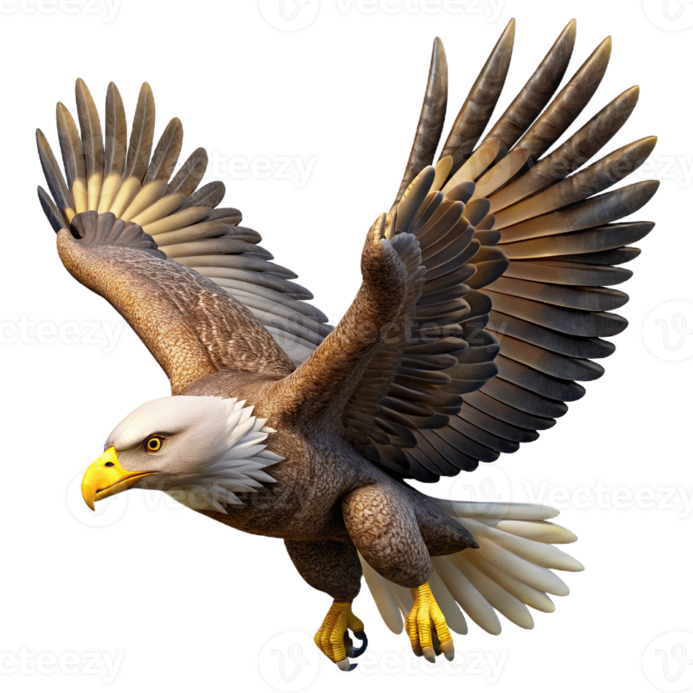 wonderful rustic A majestic eagle soaring through the sky, powerful, majestic, wildlife photography 4K png