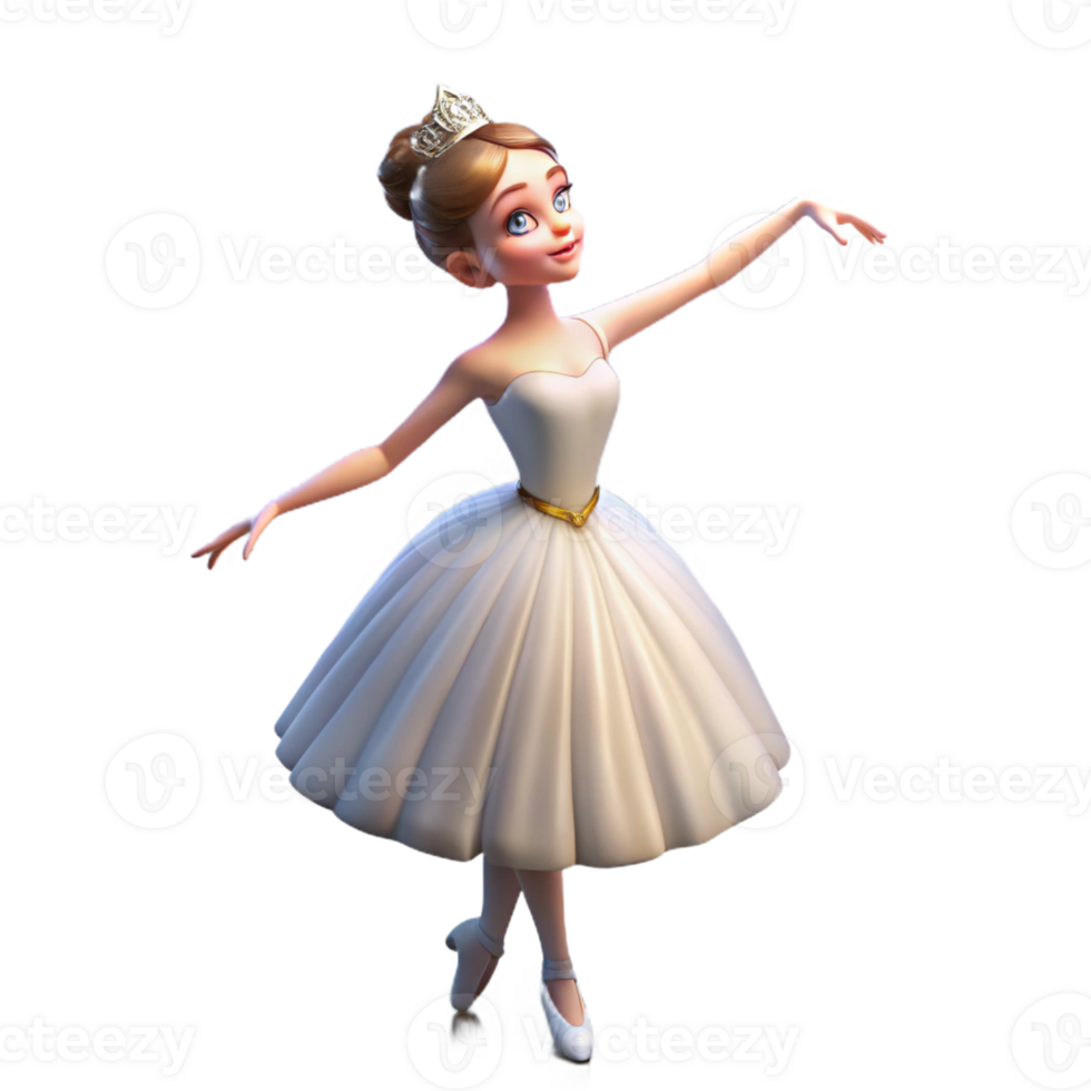 magnificent contemporary Portrait of a Graceful Ballerina with Flowing authentic png