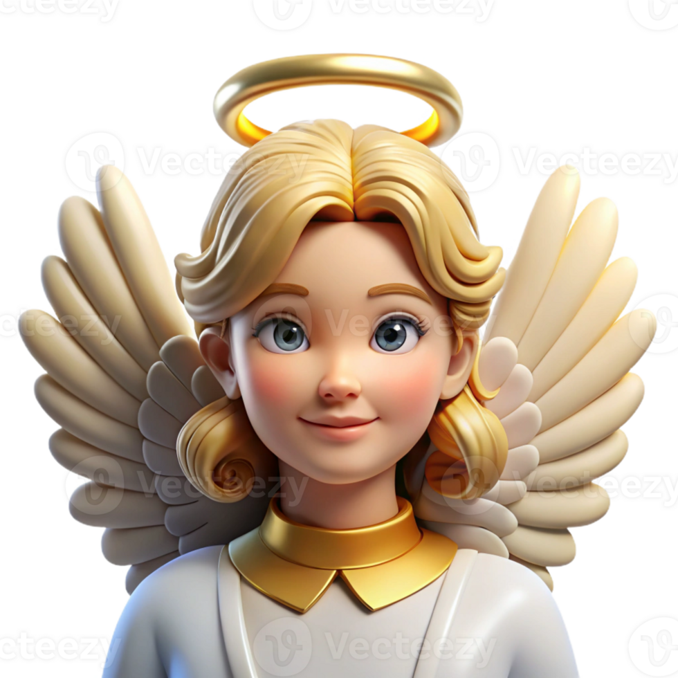 magnificent creative Portrait of a Radiant Angel with Feathered genuine png