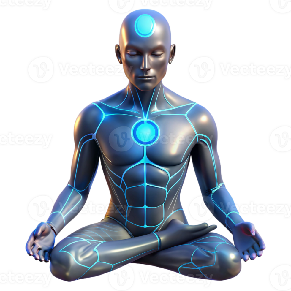 beautiful traditional Cybernetically Enhanced Human Glowing Circu premium png