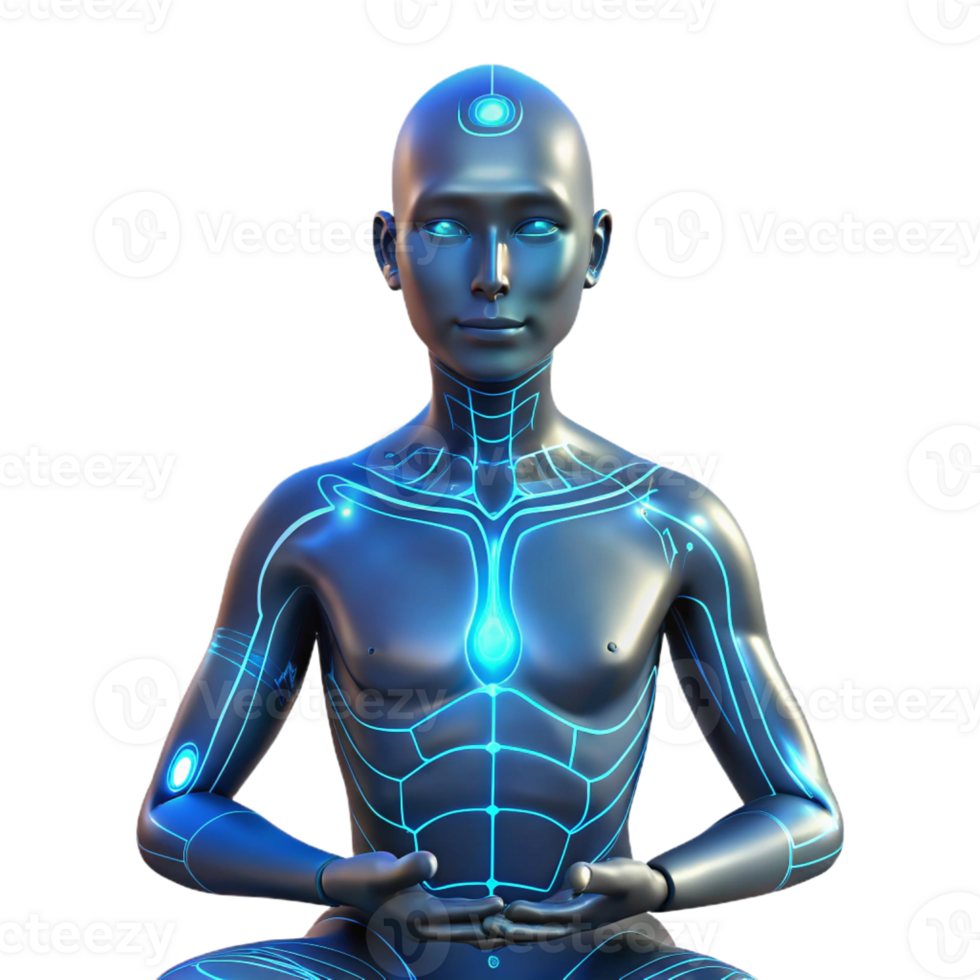 extraordinary artistic Cybernetically Enhanced Human Glowing Circu high resolution png