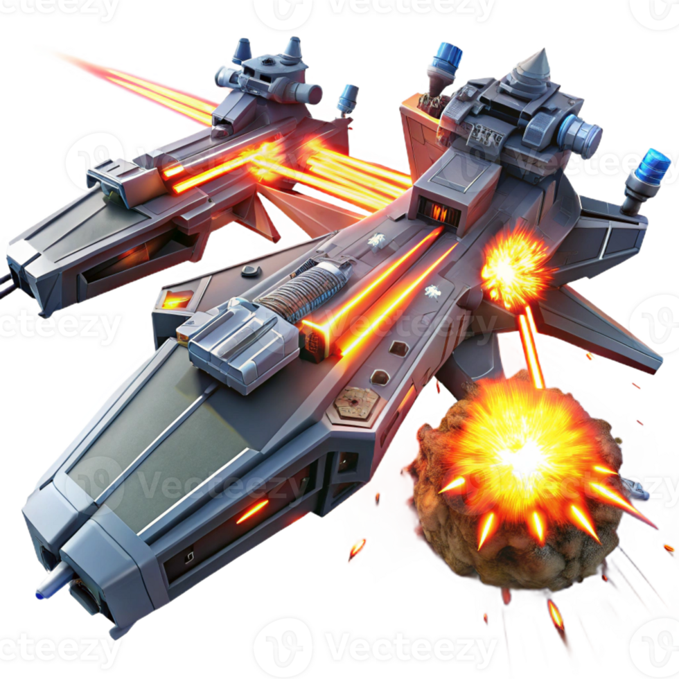 dramatic classic Space Battle Two Capital Ships Exchanging authentic png