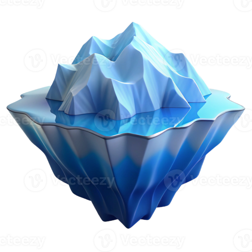stunning modern An Iceberg Floating in a Calm Blue Ocean S high quality png