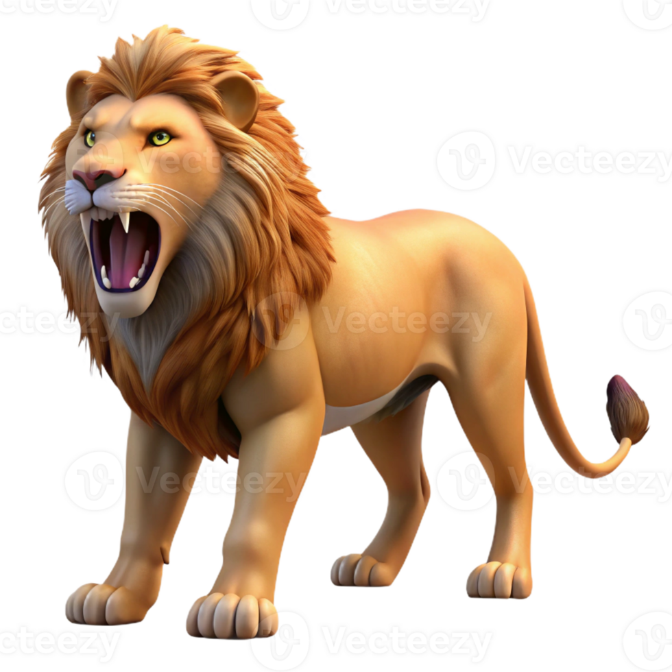 extraordinary abstract A Roaring Lion in the African Savanna Go high quality png