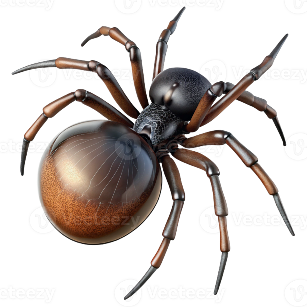 serene creative A Close Up of a Spider Spinning a Web Macro professional png