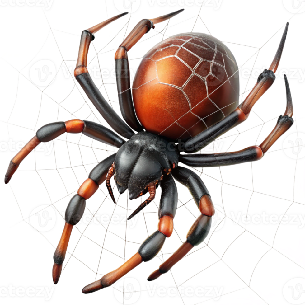 magnificent creative A Close Up of a Spider Spinning a Web Macro authentic png