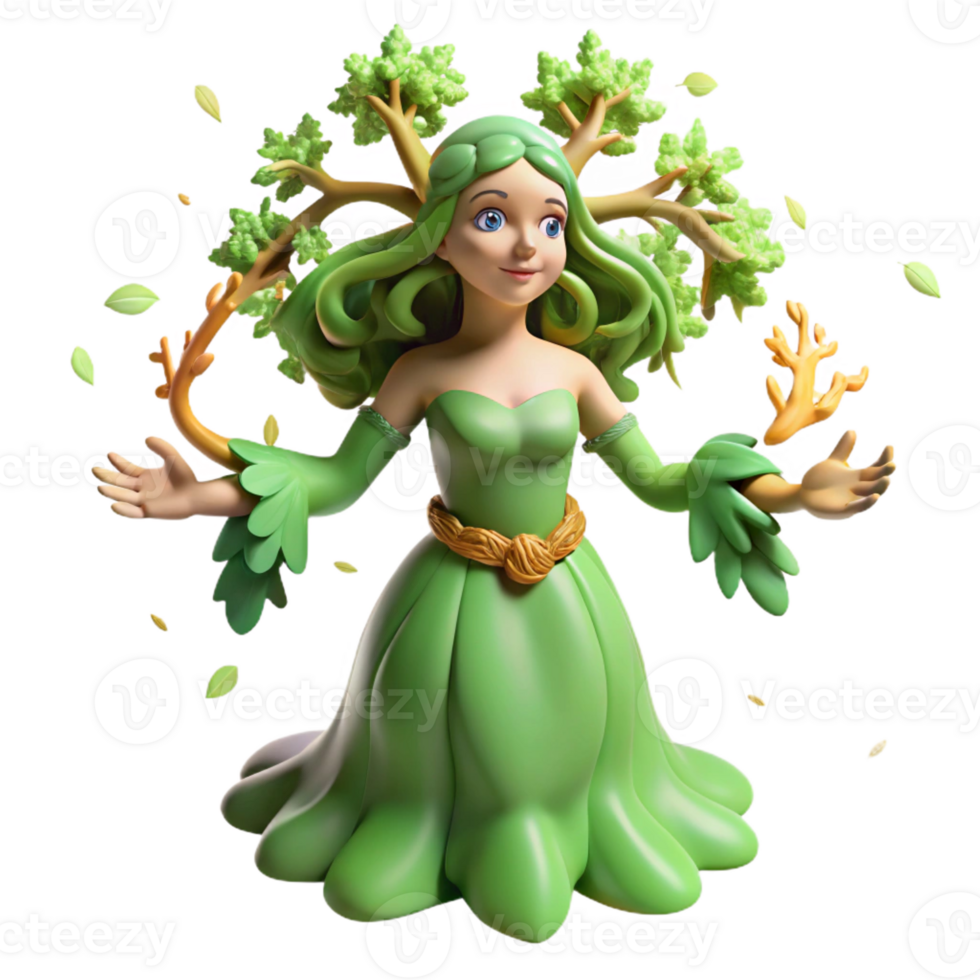 stunning modern A Graceful Dryad Merging with an Oak Tree exclusive png