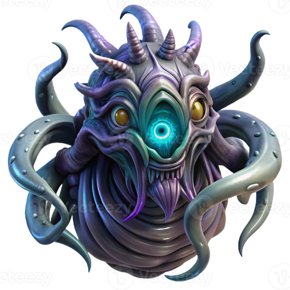 magnificent vintage A Colossal Biomechanical Creature With professional png