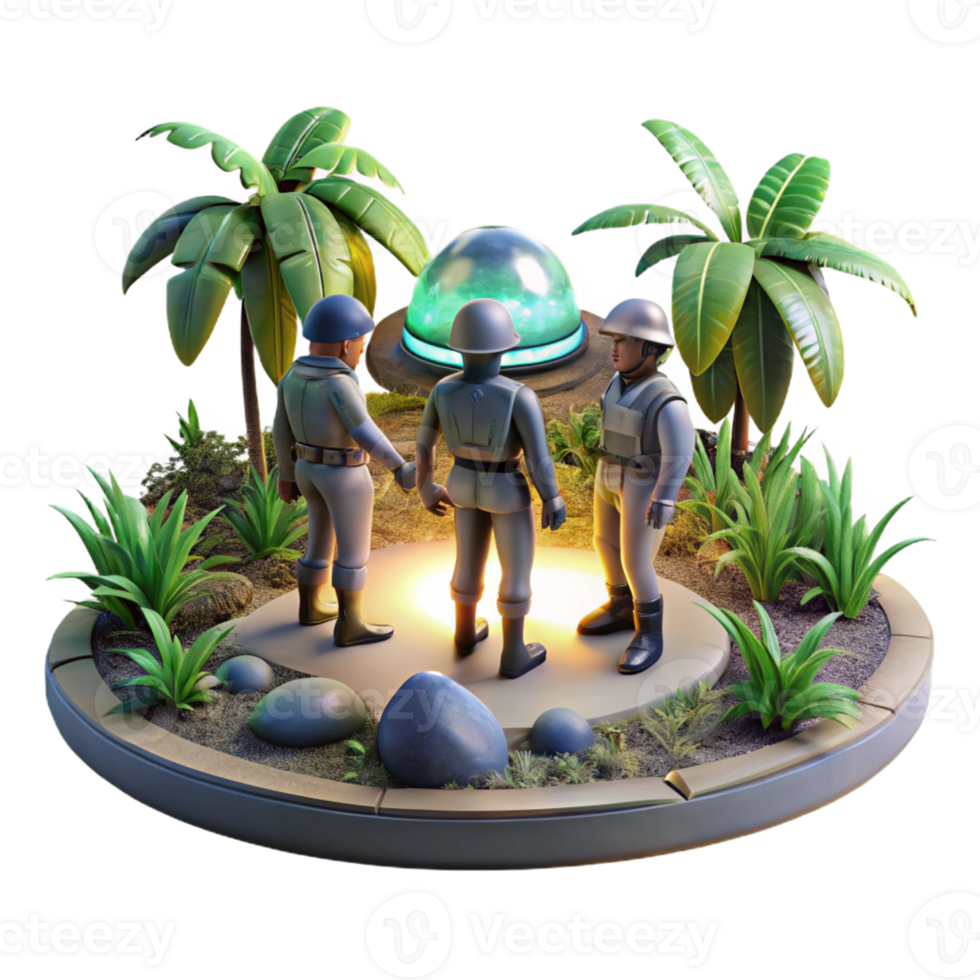 stunning minimalist A Group of Explorers Discovering a Hidden premium png