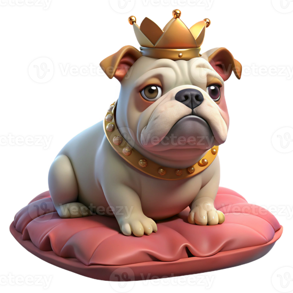 beautiful contemporary A Grumpy Looking Bulldog Wearing a Tiny C high quality png
