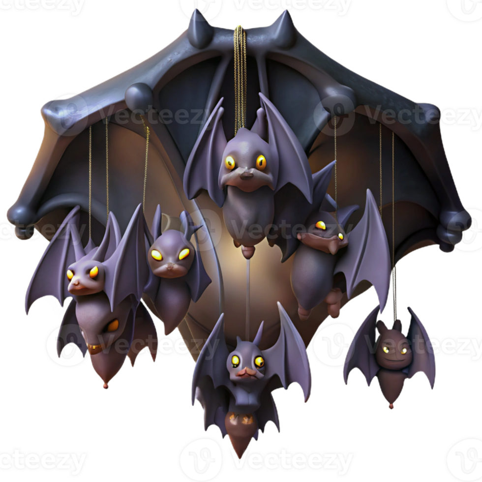 extraordinary rustic A Colony of Bats Hanging Upside Down in A exclusive png