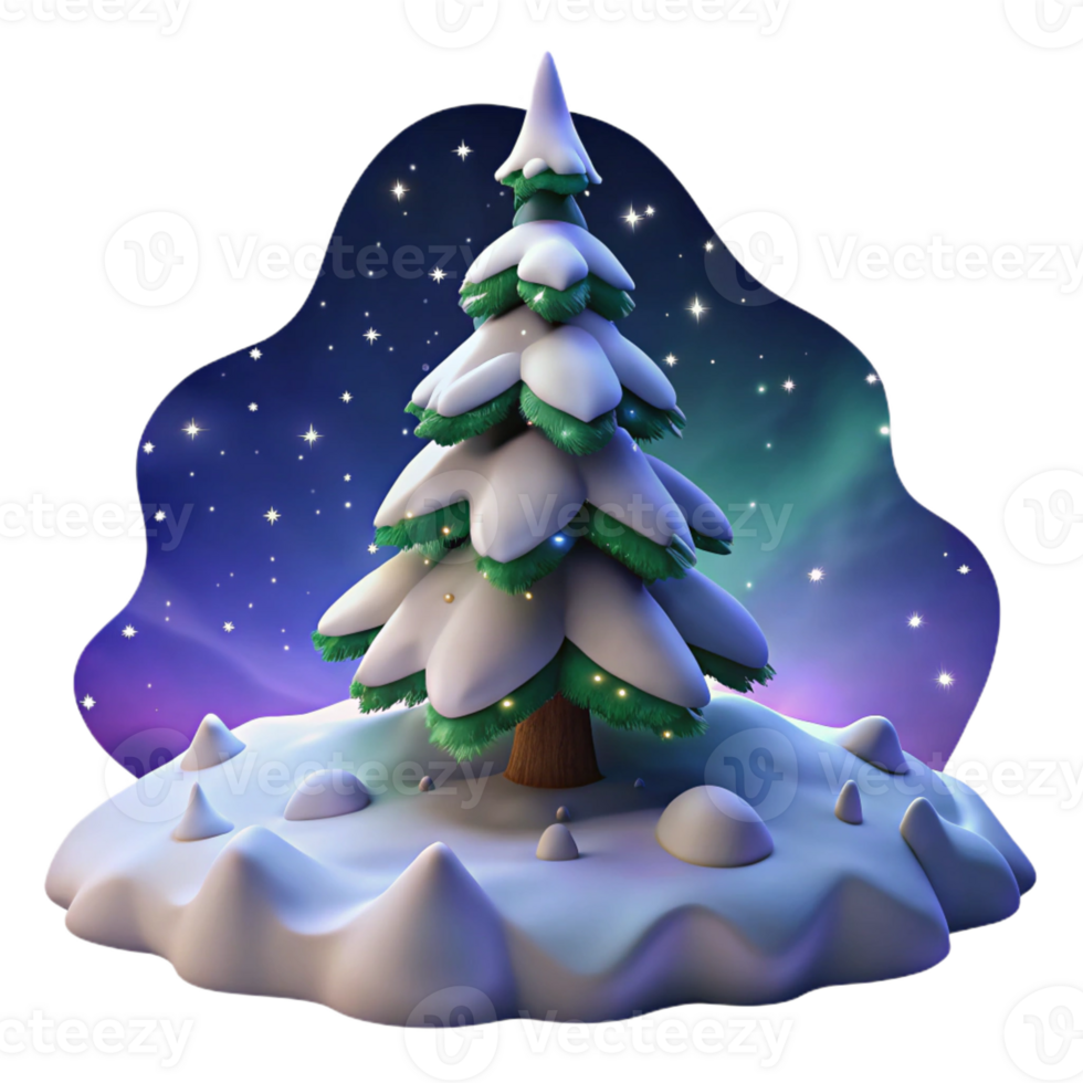 extraordinary rustic A Snow Covered Pine Tree on a Mountain Pea high resolution png