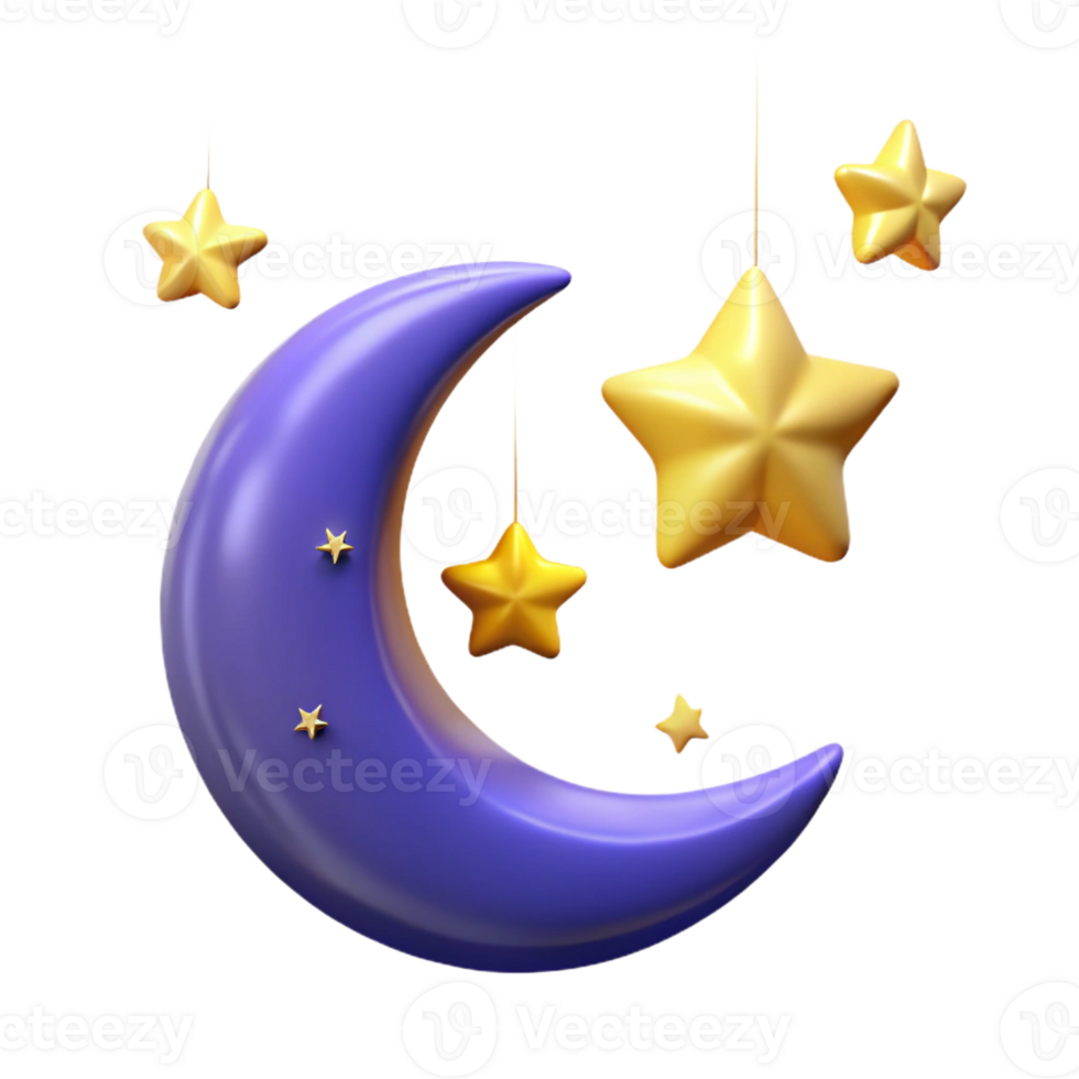 magnificent minimalist Crescent Moon in Night Sky exclusive png