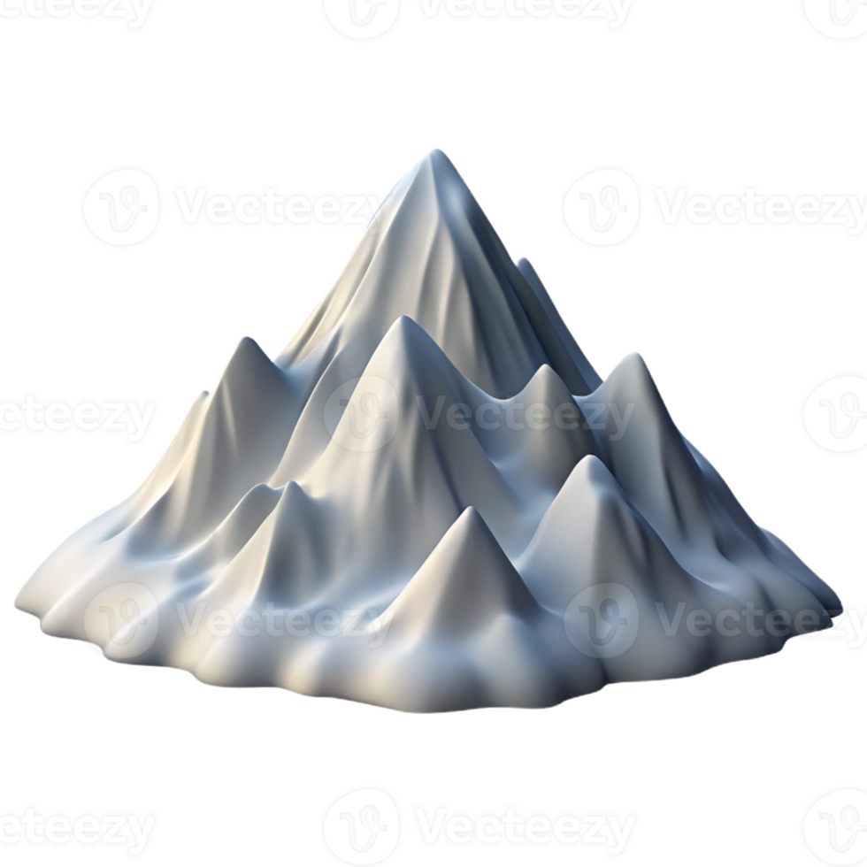 elegant traditional A Majestic Mountain Range Covered in Snow authentic png