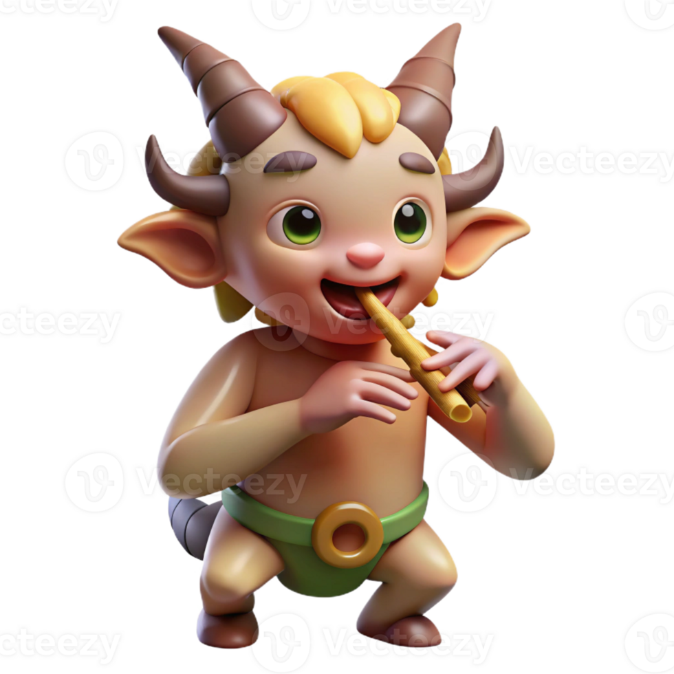 dramatic classic A Playful Satyr with Cloven Hooves and A premium png