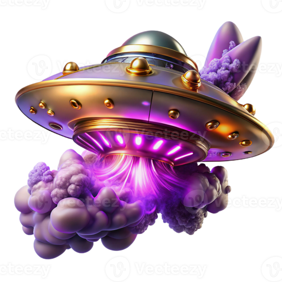 extraordinary abstract A Colossal Bioluminescent Spaceship Intri 4K png
