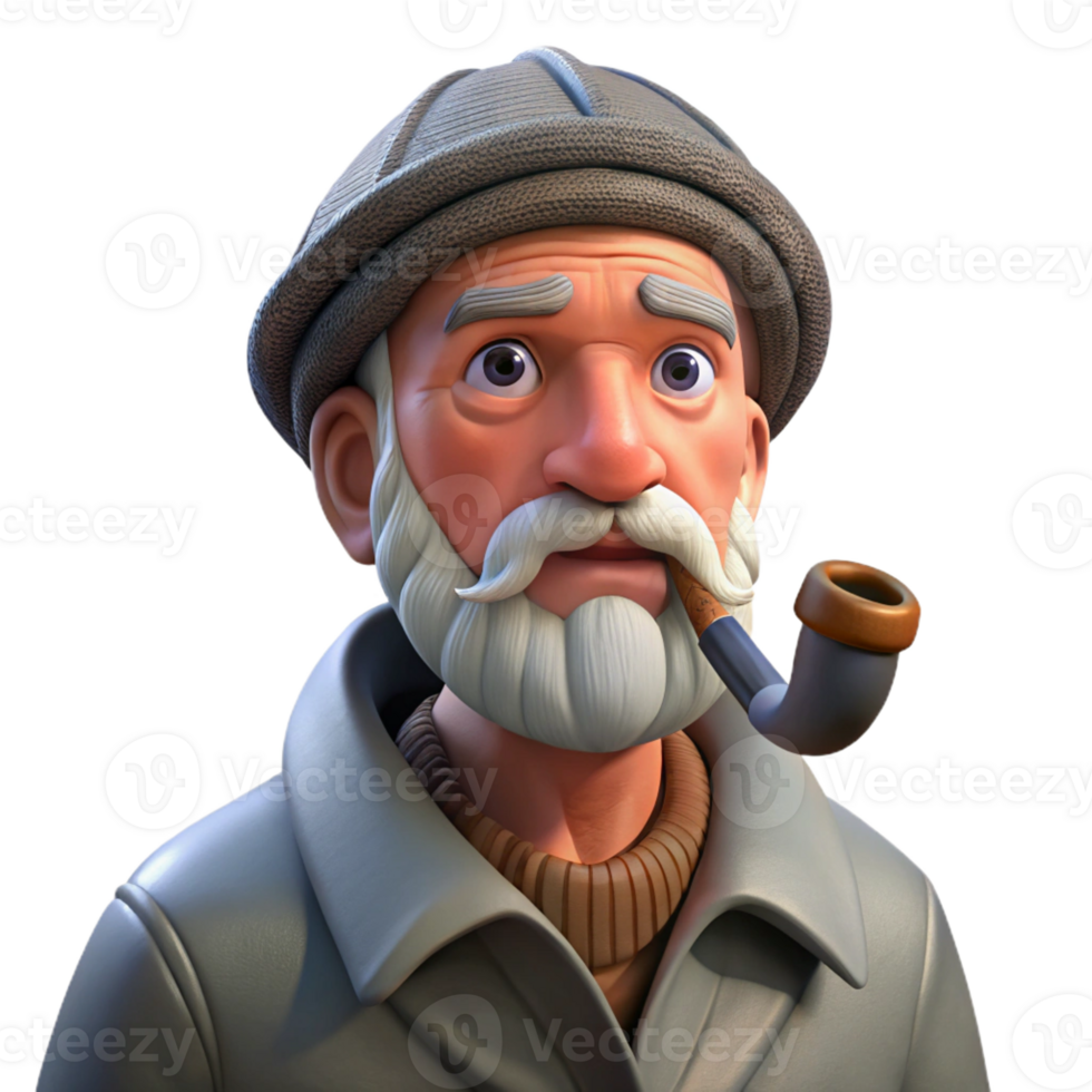 impressive rustic Portrait of a Stern Faced Wrinkled Old Fi high resolution png
