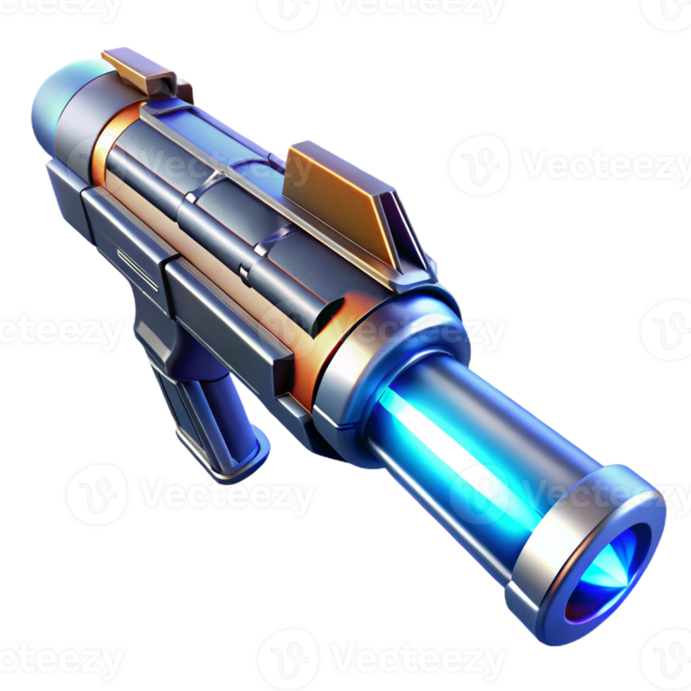 impressive contemporary A Futuristic Weapon Sleek and Metallic E authentic png