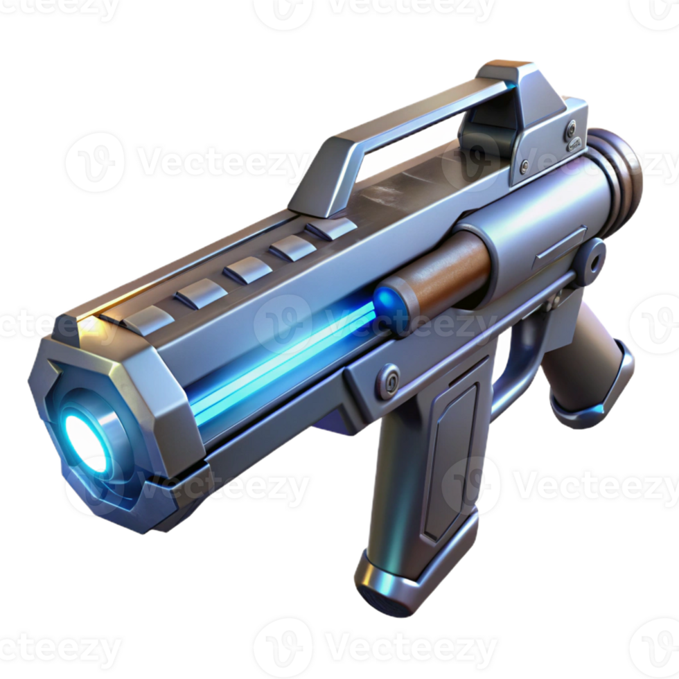 beautiful artistic A Futuristic Weapon Sleek and Metallic E 4K png