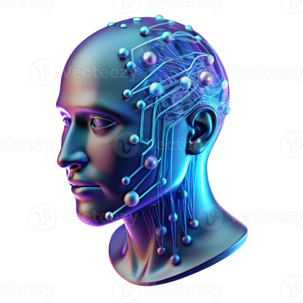 magnificent rustic A Transparent Human Head Filled with Bina professional png