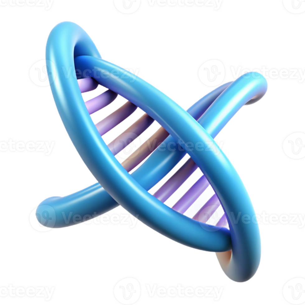 beautiful abstract A Dna Double Helix Unwinding Revealing It professional png