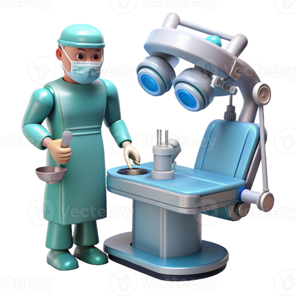 magnificent traditional A Robotic Surgeon Performing a Complex Oper professional png