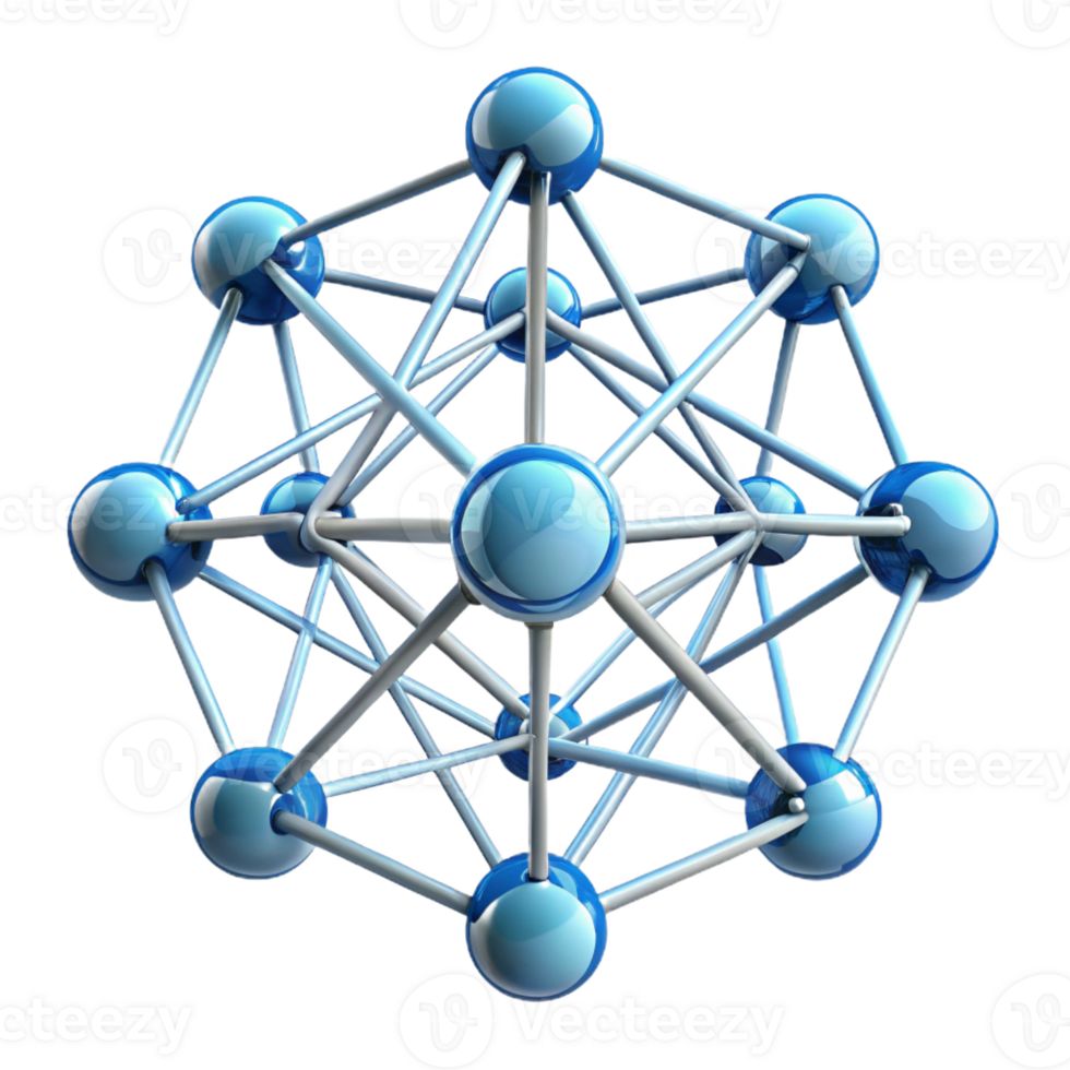 elegant abstract Complex Network of Interconnected Lines original png