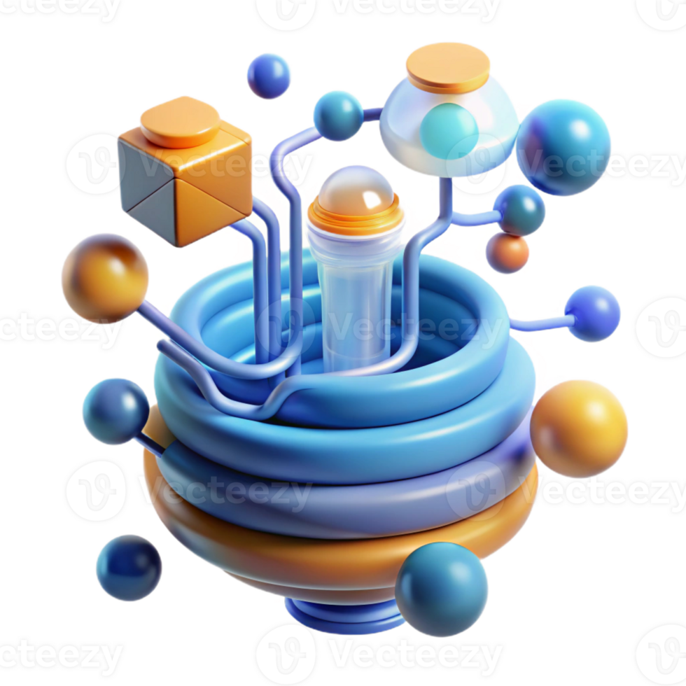 wonderful artistic Abstract Data Flow Visualization genuine png