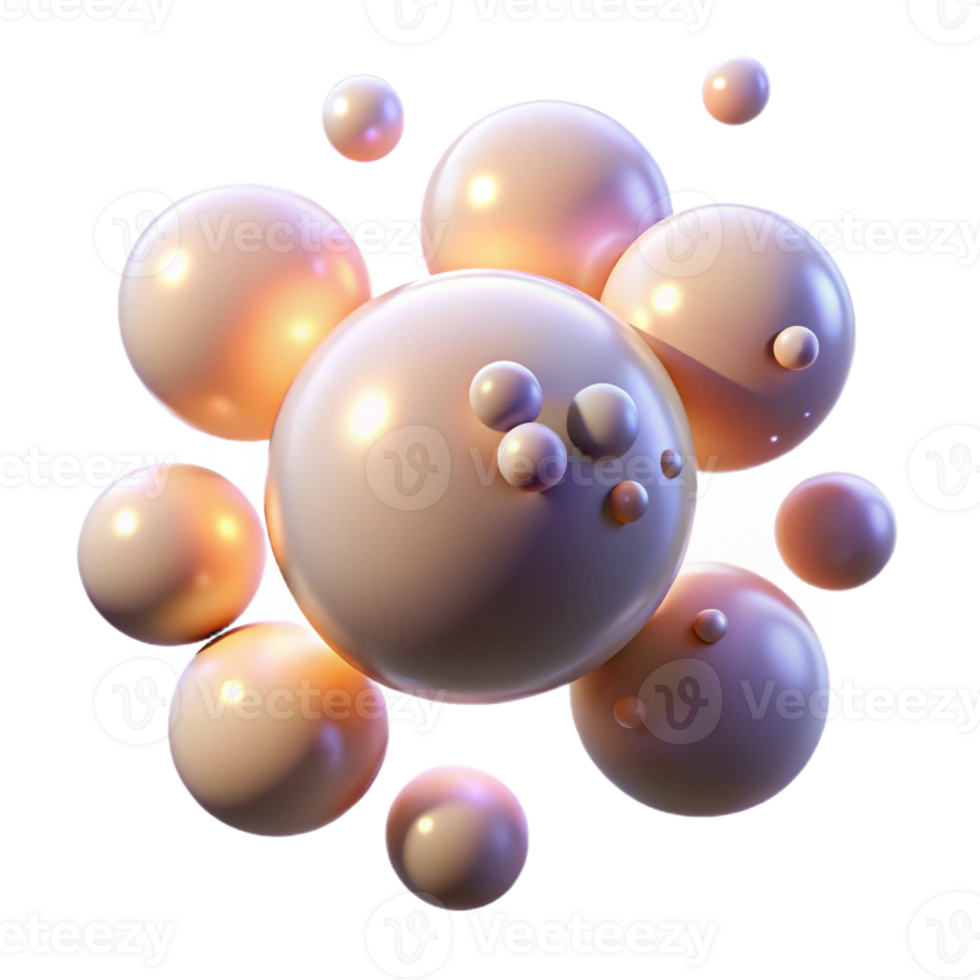 serene creative A Field of Glowing Orbs Floating in Zero high quality png