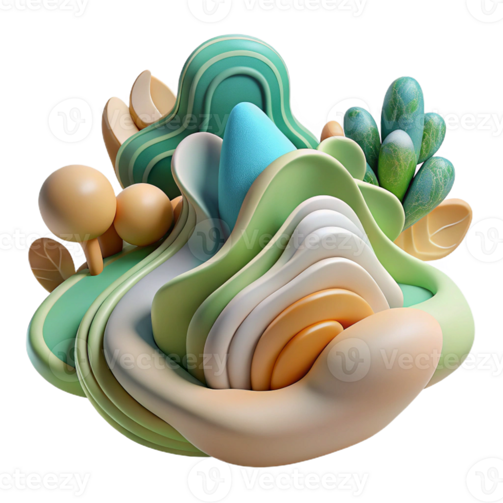 vibrant abstract An Abstract Interpretation of Nature With professional png