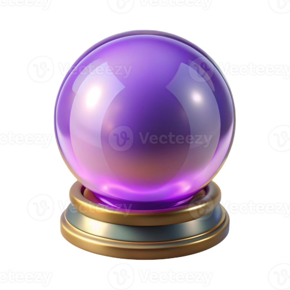 elegant rustic A Mystical Oracle Gazing Into a Crystal Bal authentic png